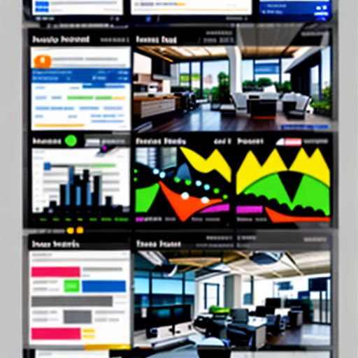 Modern real estate agency software dashboard